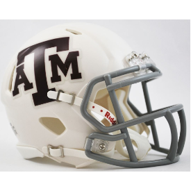Texas A&M Aggies NCAA Mini Speed Football Helmet <i>Gloss White</i>