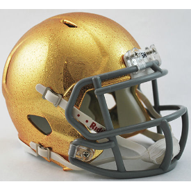 Notre Dame Fighting Irish NCAA Mini Speed Football Helmet <B>HydroSkin</B>