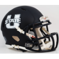 Helmets, Mini Helmets: Utah State Aggies NCAA Mini Speed Football Helmet <i>Matte Navy</i>