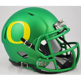 Oregon Ducks NCAA Mini Speed Football Helmet <B>Apple Green</B>