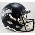 Helmets, Full Size Helmet: Seattle Seahawks Speed Replica Football Helmet <B>Matte Navy</B>