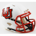 Helmets, Mini Helmets: Utah Utes NCAA Mini Speed Football Helmet <i>Interlocking UU</i>