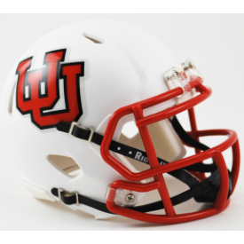 Utah Utes NCAA Mini Speed Football Helmet <i>Interlocking UU</i>