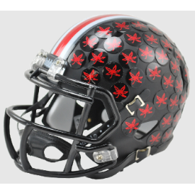 Ohio State Buckeyes NCAA Mini Speed Football Helmet <B>Satin Black</B>