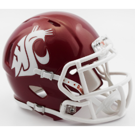 Washington State Cougars NCAA Mini Speed Football Helmet <i>Crimson</i>