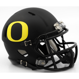 Oregon Ducks NCAA Mini Speed Football Helmet <i>Matte Black</i>