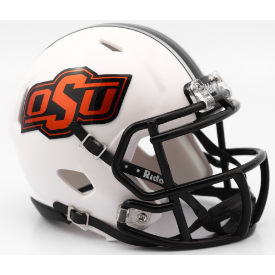 Oklahoma State Cowboys NCAA Mini Speed Football Helmet <B>Chrome Decal</B>