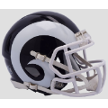 Helmets, Mini Helmets: Los Angeles Rams 2017 to 2019 Riddell Mini Speed Throwback Helmet