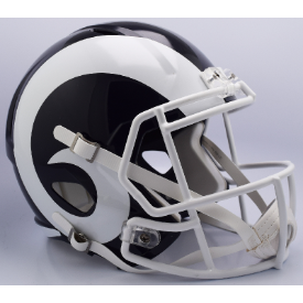 Los Angeles Rams Speed Football Helmet <i>White Horn</i>
