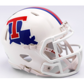 Louisiana Tech Bulldogs NCAA Mini Speed Football Helmet <i>Gloss White</i>