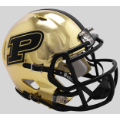Helmets, Mini Helmets: Purdue Boilermakers NCAA Mini Chrome Speed Football Helmet <B>Chrome</B>