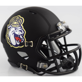 James Madison Dukes NCAA Mini Speed Football Helmet <i>Matte Black</i>