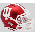 Helmets, Mini Helmets: Indiana Hoosiers NCAA Mini Speed Football Helmet <i>Anodized Crimson</i>