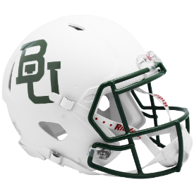 Baylor Bears Speed Football Helmet <i>White Metallic</i>