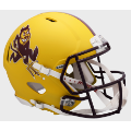 Helmets, Full Size Helmet: Arizona State Sun Devils Speed Football Helmet <i>Flat Yellow Sparky</i>