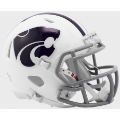 Helmets, Mini Helmets: Kansas State Wildcats NCAA Mini Speed Football Helmet <i>White</i>