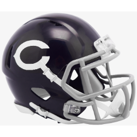 Chicago Bears 1962 to 1973 Riddell Mini Speed Throwback Helmet