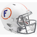 Helmets, Full Size Helmet: Florida Gators Speed Throwback Football Helmet <i>White w/Gray Mask</i>