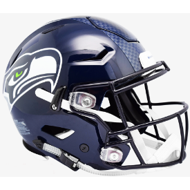 Seattle Seahawks SpeedFlex Football Helmet <B>Matte Navy</B>