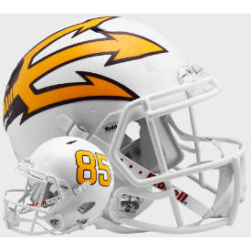 Arizona State Sun Devils Speed Football Helmet <i>White Metallic</i>
