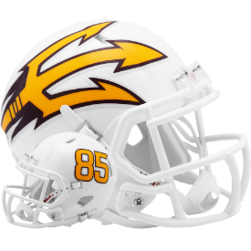 Arizona State Sun Devils NCAA Mini Speed Football Helmet <i>White Metallic</i>