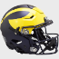 Michigan Wolverines SpeedFlex Football Helmet <B>Painted Wings</B>