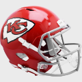 Helmets, Full Size Helmet: Kansas City Chiefs 1963 to 1973 Speed Replica Throwback Helmet