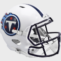 Helmets, Full Size Helmet: Tennessee Titans 1999 to 2017 Speed Replica Throwback Helmet