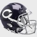 Helmets, Full Size Helmet: Chicago Bears 1962 to 1973 Speed Throwback Football Helmet