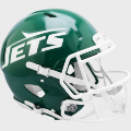 Helmets, Full Size Helmet: New York Jets 1978 to 1989 Speed Throwback Football Helmet