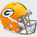 Helmets, Full Size Helmet: Green Bay Packers 1961 to 1979 Speed Throwback Football Helmet