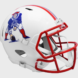 New England Patriots 1990 to 1992 Speed Replica Throwback Helmet