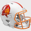 Helmets, Full Size Helmet: Tampa Bay Buccaneers 1976 to 1996 Speed Throwback Football Helmet