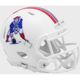 New England Patriots 1982 to 1989 Riddell Mini Speed Throwback Helmet