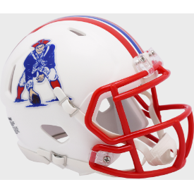 New England Patriots 1990 to 1992 Riddell Mini Speed Throwback Helmet