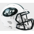 Helmets, Mini Helmets: New York Jets 1998 to 2018 Riddell Mini Speed Throwback Helmet