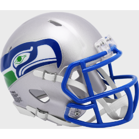 Seattle Seahawks 1983 to 2001 Riddell Mini Speed Throwback Helmet