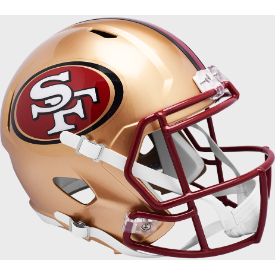 San Francisco 49ers 1996 to 2008 Speed Replica Throwback Helmet
