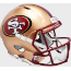 San Francisco 49ers 1996 to 2008 Speed Replica Throwback Helmet