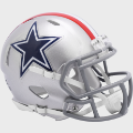 Helmets, Mini Helmets: Dallas Cowboys 1976 Riddell Mini Speed Throwback Helmet