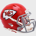 Helmets, Mini Helmets: Kansas City Chiefs 1963 to 1973 Riddell Mini Speed Throwback Helmet