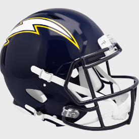 San Diego Chargers 1988 to 2006 Speed Throwback Football Helmet