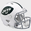 Helmets, Full Size Helmet: New York Jets 1965 to 1977 Speed Throwback Football Helmet