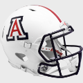 Helmets, Full Size Helmet: Arizona Wildcats Speed Football Helmet <i>Gloss White</i>