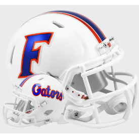 Florida Gators NCAA Mini Speed Football Helmet <B>Chrome Decals</B>