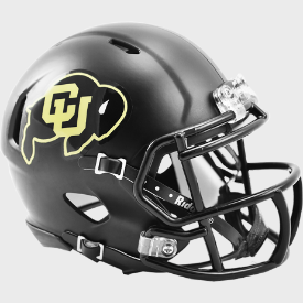 Colorado Buffaloes NCAA Mini Speed Football Helmet <i>Matte Black</i>