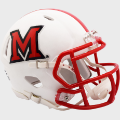 Helmets, Mini Helmets: Miami of Ohio Redhawks NCAA Mini Speed Football Helmet <i>Matte White</i>