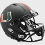Miami Hurricanes Speed Replica Football Helmet <i>2017 Nights Satin Black</i>