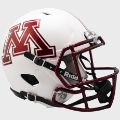 Helmets, Full Size Helmet: Minnesota Golden Gophers Speed Football Helmet <B>Chrome Decal</B>