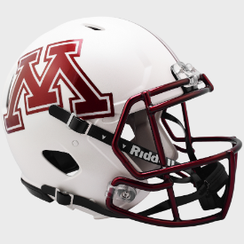 Minnesota Golden Gophers Speed Football Helmet <B>Chrome Decal</B>